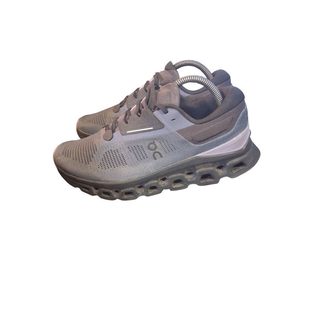 On Cloudstratus Running Shoes Grey Lavender Womens 10 3WD30121234